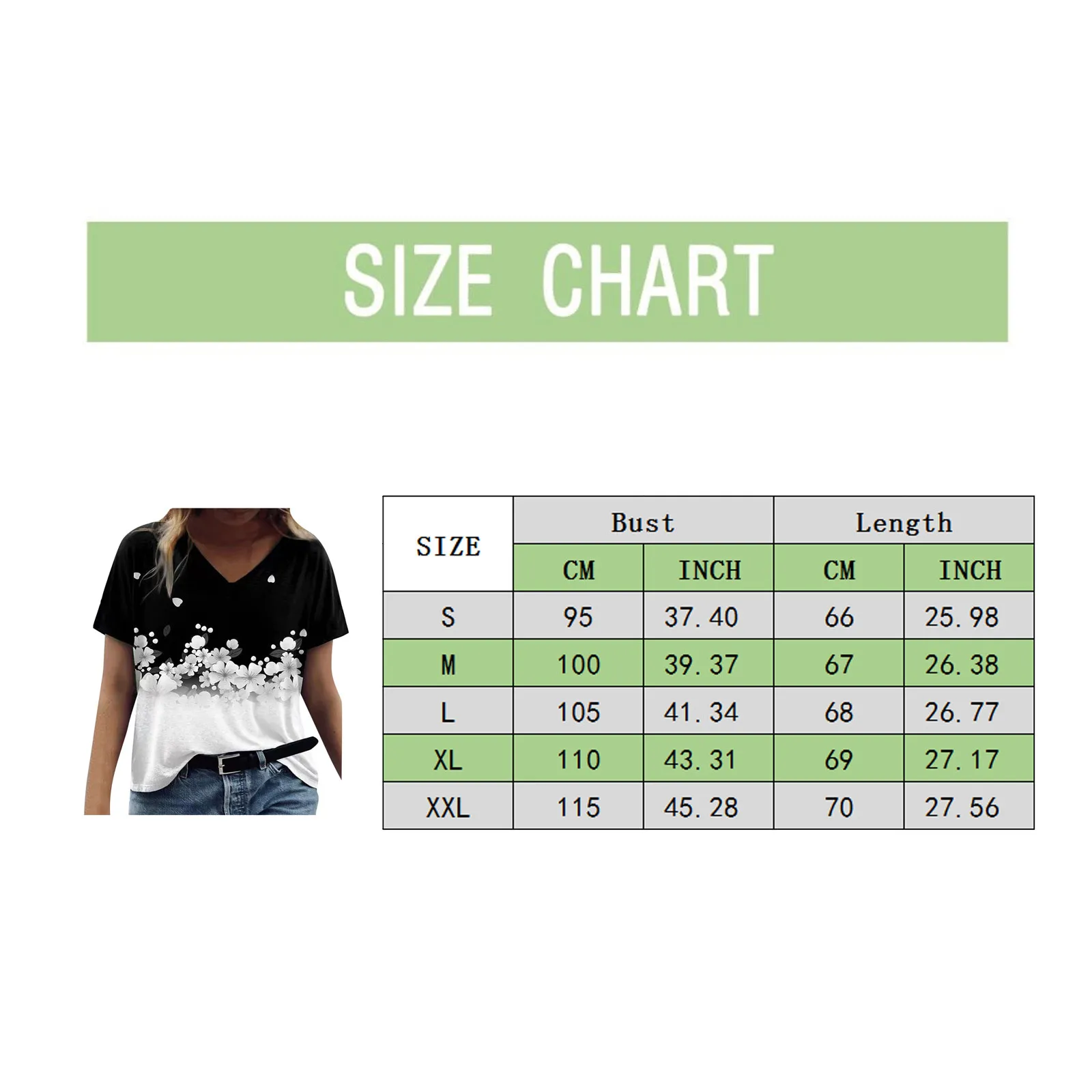 Plant Flowers Printing Woman T-Shirts V-Neck Summer Top Tee Graphic T-Shirt Casual Women Tee Shirt Short Sleeve Top Loose Tee
Plant Flowers Printing Woman T-Shirts V-Neck Summer Top Tee Graphic T-Shirt Casual Women Tee Shirt Short Sleeve Top Loose Tee