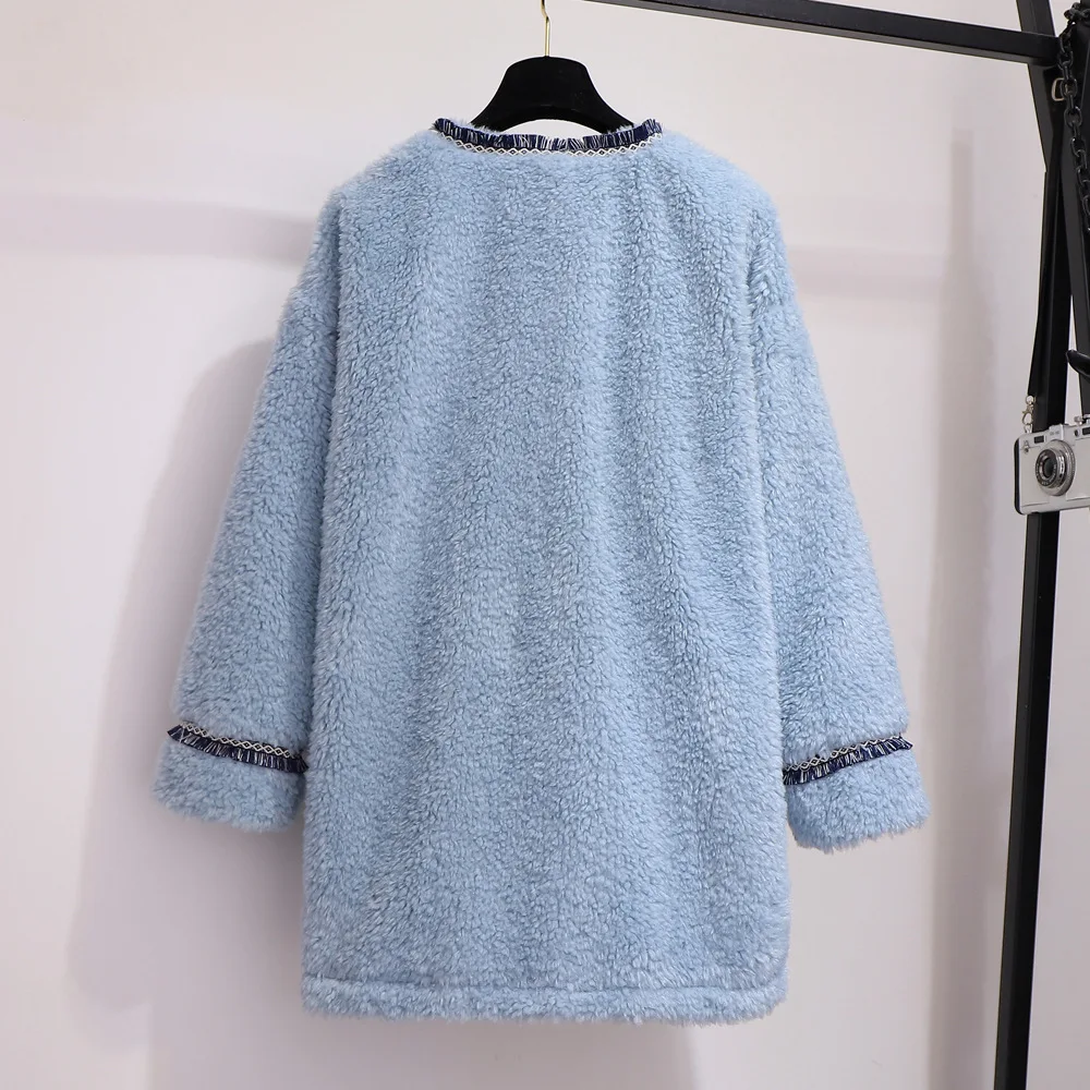 Plus Size Jacket Women Tops Autumn Winter Faux Lamb Fur Coats and Jackets Women Loose Fleece Oversize Outerwear TA60723
Plus Size Jacket Women Tops Autumn Winter Faux Lamb Fur Coats and Jackets Women Loose Fleece Oversize Outerwear TA60723