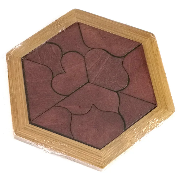 10 sets Wholesale Creative Heart Chocolate Wooden toys Kids Puzzles Tangram Jigsaw Board Wood Geometric Children Education Toys
10 sets Wholesale Creative Heart Chocolate Wooden toys Kids Puzzles Tangram Jigsaw Board Wood Geometric Children Education Toys