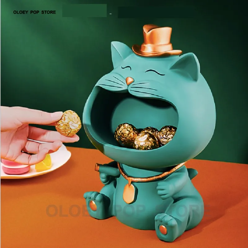 3D Cat Statue Sculpture Table Decoration Miniature Figurine Sundries Storage Box Modern Living Room Desk Ornament Home Decor New
3D Cat Statue Sculpture Table Decoration Miniature Figurine Sundries Storage Box Modern Living Room Desk Ornament Home Decor New