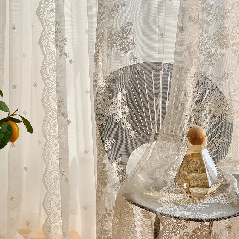 Warp Yarn Lace Chiffon Lace French People Impervious Curtains for Living Dining Room Bedroom Study Windows and Blackout Balcony
Warp Yarn Lace Chiffon Lace French People Impervious Curtains for Living Dining Room Bedroom Study Windows and Blackout Balcony