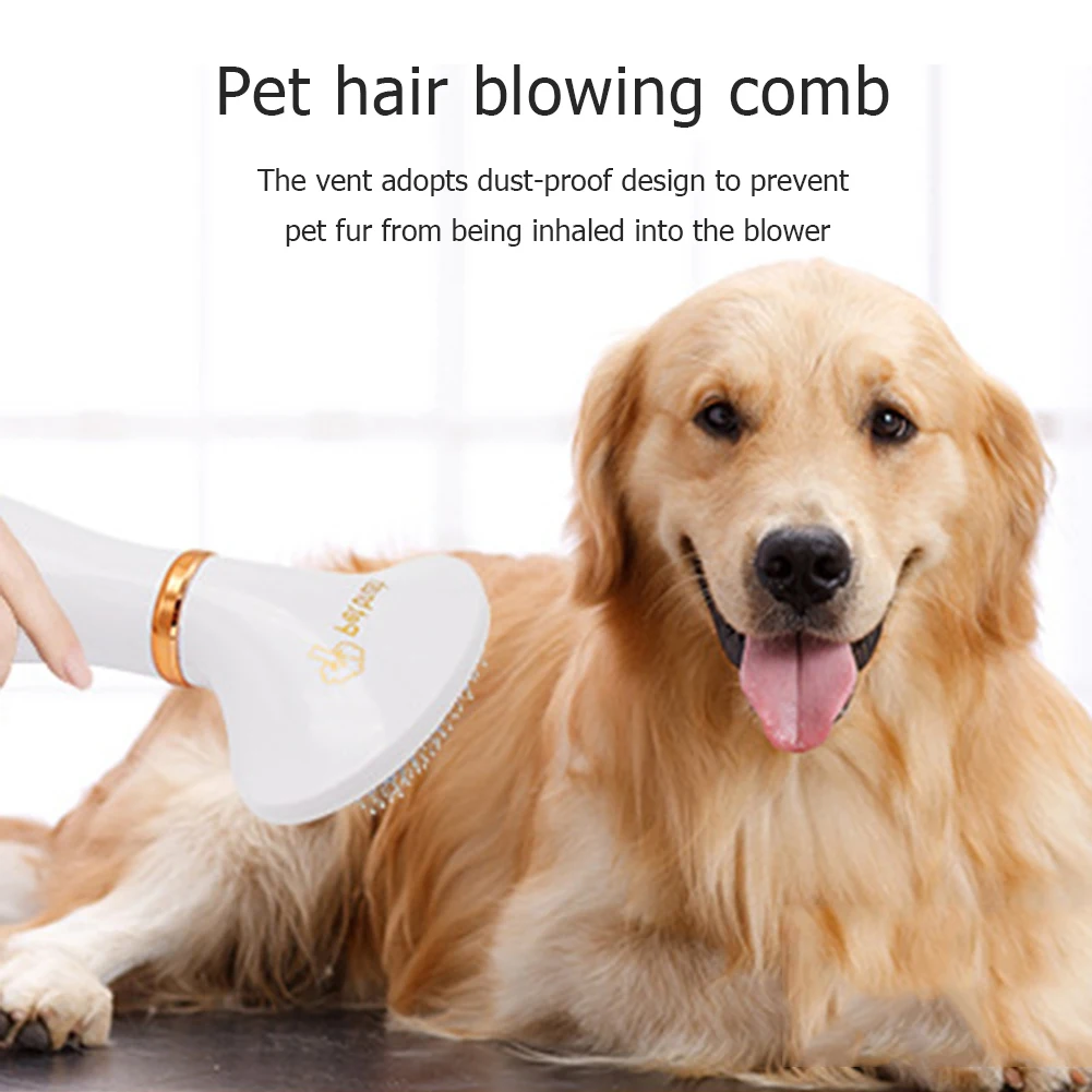 2 in 1 Dog Hair Dryer Comb Brush Adjustable Portable Fur Blower Grooming Brush Low Noise Pet Dryer Dog Grooming Comb
2 in 1 Dog Hair Dryer Comb Brush Adjustable Portable Fur Blower Grooming Brush Low Noise Pet Dryer Dog Grooming Comb