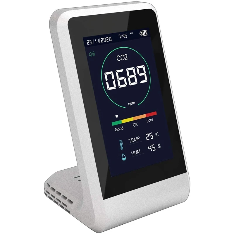 CO2 Manager, CO2 Concentration Measurement, CO Sensor, Air Quality Detector, Temperature and Humidity Measurement
CO2 Manager, CO2 Concentration Measurement, CO Sensor, Air Quality Detector, Temperature and Humidity Measurement