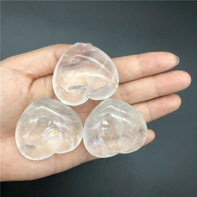 Wholesale 1pc Natural White Quartz Heart Shaped Crystal Palm Stones Healing Specimen Gifts Natural Quartz Crystals
Wholesale 1pc Natural White Quartz Heart Shaped Crystal Palm Stones Healing Specimen Gifts Natural Quartz Crystals