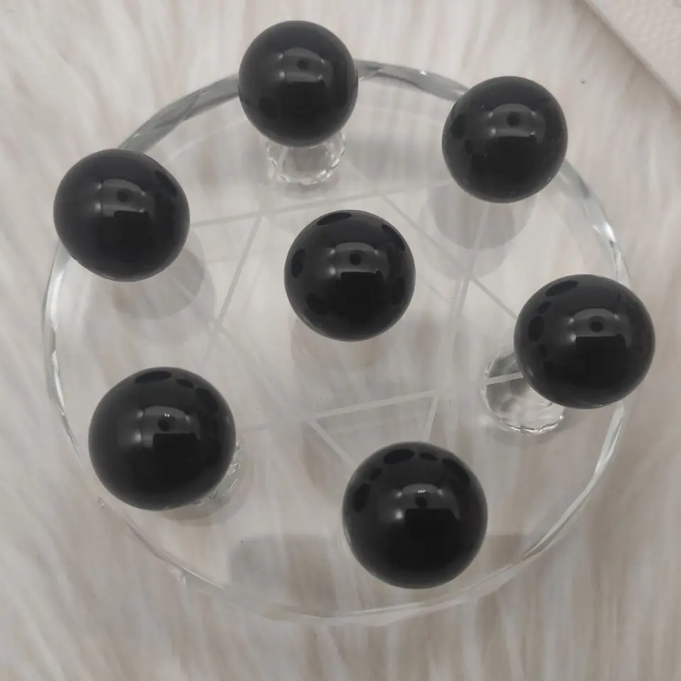 Natural Black Obsidian Sphere Seven Star Array Mineral Crystal Sphere Healing Minerals Specimens For Reiki Home Decoration
Natural Black Obsidian Sphere Seven Star Array Mineral Crystal Sphere Healing Minerals Specimens For Reiki Home Decoration