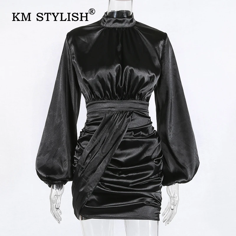 New Women Solid Color Lantern Sleeve Package Hip Sexy Long Sleeve Dress Black Draped Slim Turtle Neck Casual Dresses
New Women Solid Color Lantern Sleeve Package Hip Sexy Long Sleeve Dress Black Draped Slim Turtle Neck Casual Dresses
