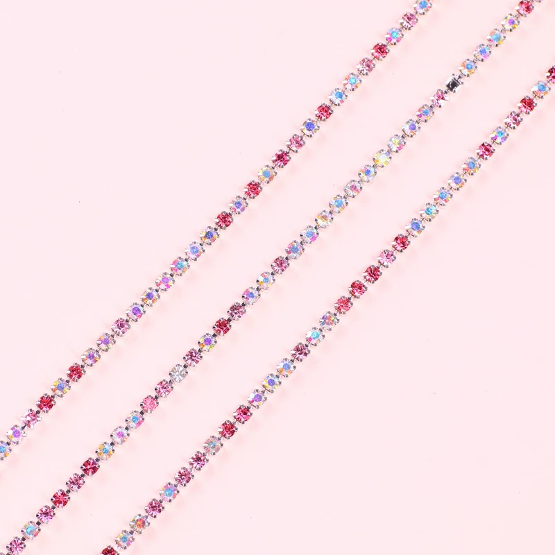 10Yard Pack Glitter Crystal Rhinestones For Clothing Loose Flatback Sew On Rhinestone Chain Glass Rhinestones With Claw 
10Yard Pack Glitter Crystal Rhinestones For Clothing Loose Flatback Sew On Rhinestone Chain Glass Rhinestones With Claw