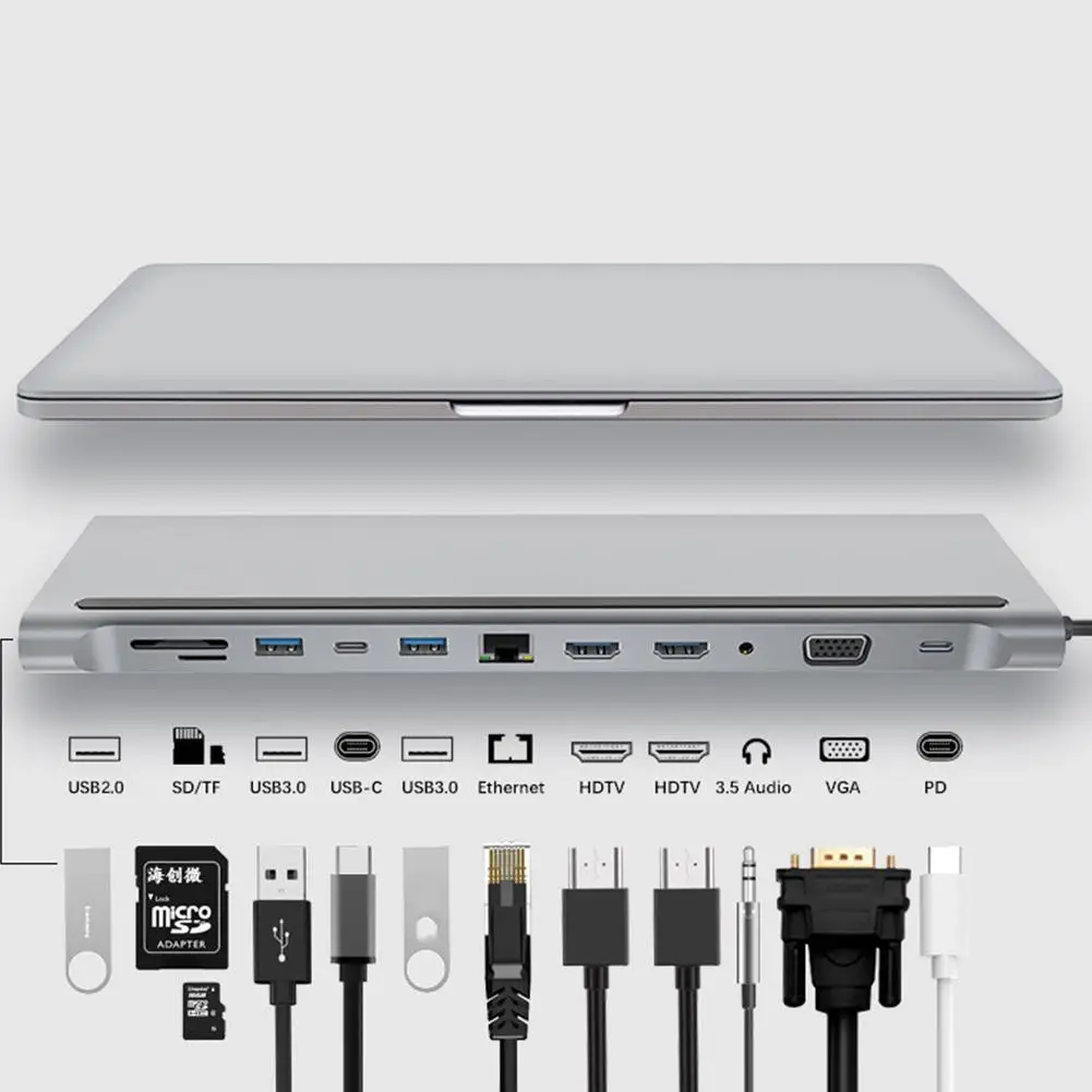 1Pc 12-In-1 HDMI Docking Station Type-C PD Port HUB Gigabit HDMI Accessories USB Lan Computer Hub For PC Splitter Dual Lapt Y7E9
1Pc 12-In-1 HDMI Docking Station Type-C PD Port HUB Gigabit HDMI Accessories USB Lan Computer Hub For PC Splitter Dual Lapt Y7E9