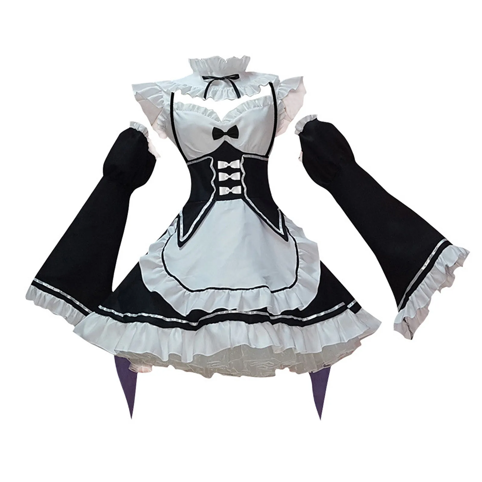 Black White Gothic Lolita Maid Dress Costumes Cosplay Suit for Girls Woman Waitress Maid Party Stage Costumes Woman Dress
Black White Gothic Lolita Maid Dress Costumes Cosplay Suit for Girls Woman Waitress Maid Party Stage Costumes Woman Dress
