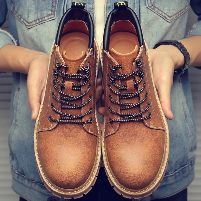 New Leather Men Boots Spring Autumn And Winter Man Shoes Ankle Boot Men's Snow Shoe Work Plus Size 38-44 Dropshipping
New Leather Men Boots Spring Autumn And Winter Man Shoes Ankle Boot Men's Snow Shoe Work Plus Size 38-44 Dropshipping