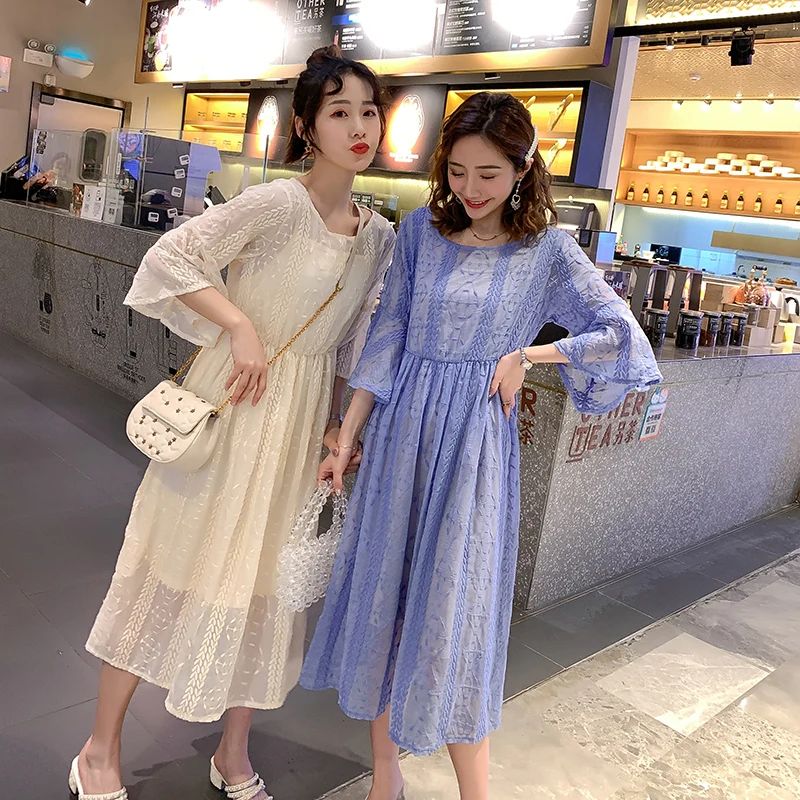 2019 Новое поступление платье для беременных женские милое кружевное Двойка большой Размеры платья для беременных платье для беременных ... 
2019 Новое поступление платье для беременных женские милое кружевное Двойка большой Размеры платья для беременных платье для беременных ...