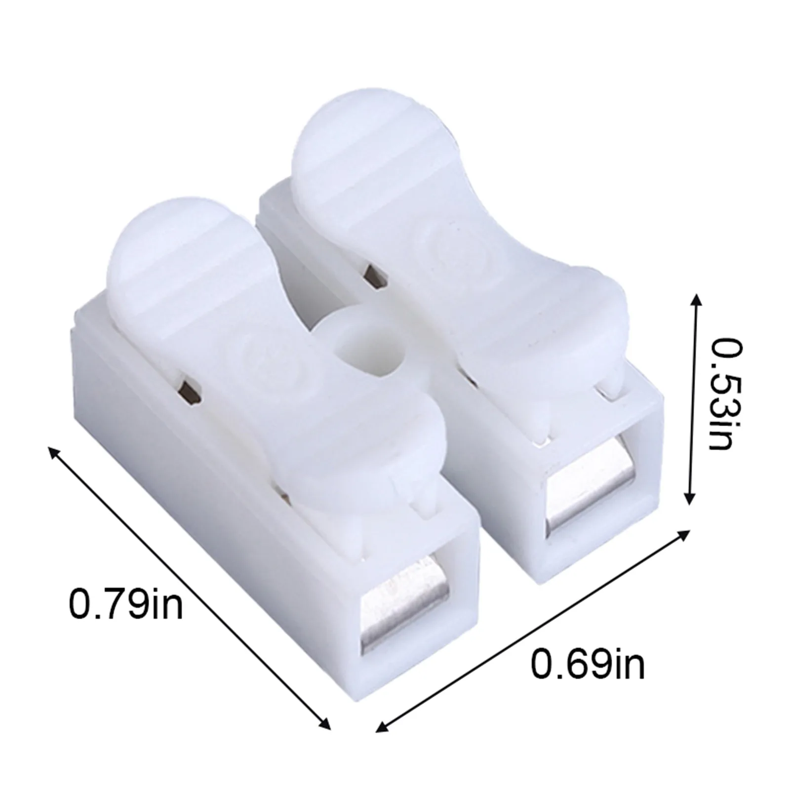 100Pcs Bag Lot 2 Pins Electrical Cable Connectors CH2 Quick Splice Lock Wire Terminals LED Strip Light Wire Connecting LED Light
100Pcs Bag Lot 2 Pins Electrical Cable Connectors CH2 Quick Splice Lock Wire Terminals LED Strip Light Wire Connecting LED Light