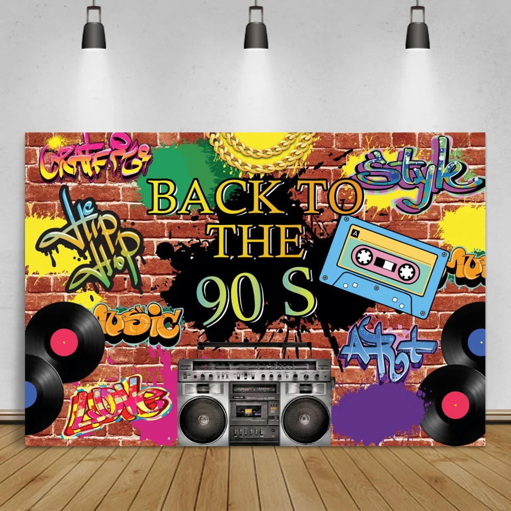 Laeacco Back To The 90's Disco Party Carnival Brick Wall Photographic Background Radio Recorder Pattern Backdrop Photo Studio
Laeacco Back To The 90's Disco Party Carnival Brick Wall Photographic Background Radio Recorder Pattern Backdrop Photo Studio