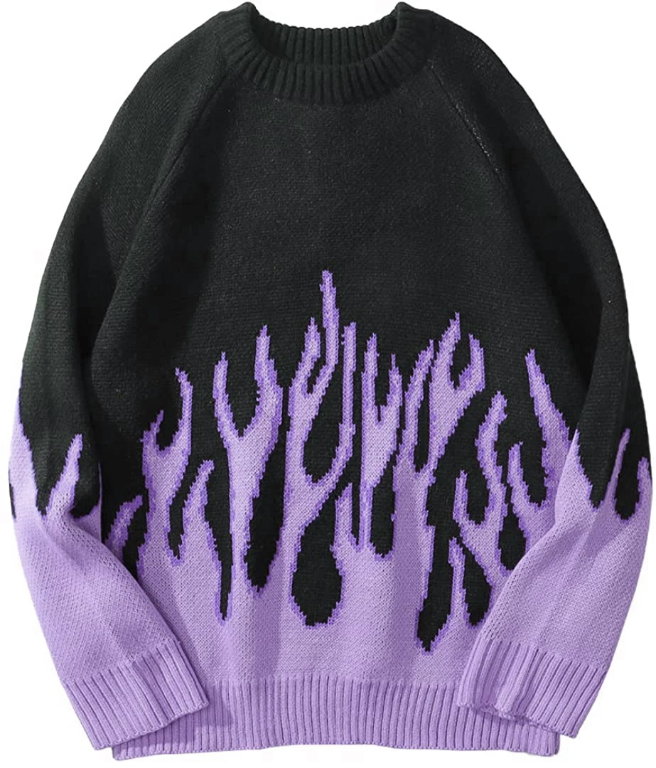 Harajuku Flame Hip-hop Streetwear Casual Couple Men's Sweater Pullover Collar Oversize Fashion Men's Spandex Wool Decoration
Harajuku Flame Hip-hop Streetwear Casual Couple Men's Sweater Pullover Collar Oversize Fashion Men's Spandex Wool Decoration