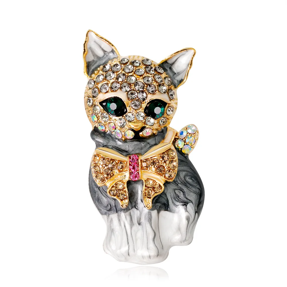 New Arrival Cute Enamel Paint Cat Brooch Unisex Women And Men Brooch Pin Animal Design Fashion Jewelry
New Arrival Cute Enamel Paint Cat Brooch Unisex Women And Men Brooch Pin Animal Design Fashion Jewelry