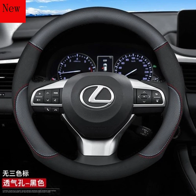

Universal Steering Wheel Cover Leather 37\38cm All Series Car Models for Lexus ES200 ES300h RX300 NX200 ES240 CT200h Accessories