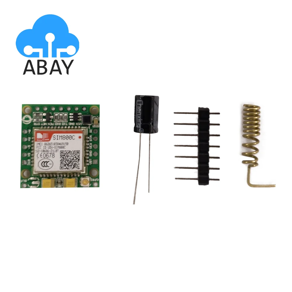 SIM800C GSM GPRS Module Breakout Board MicroSIM Card Core Board Quad-band TTL Serial Port SIM800C Development Board
SIM800C GSM GPRS Module Breakout Board MicroSIM Card Core Board Quad-band TTL Serial Port SIM800C Development Board