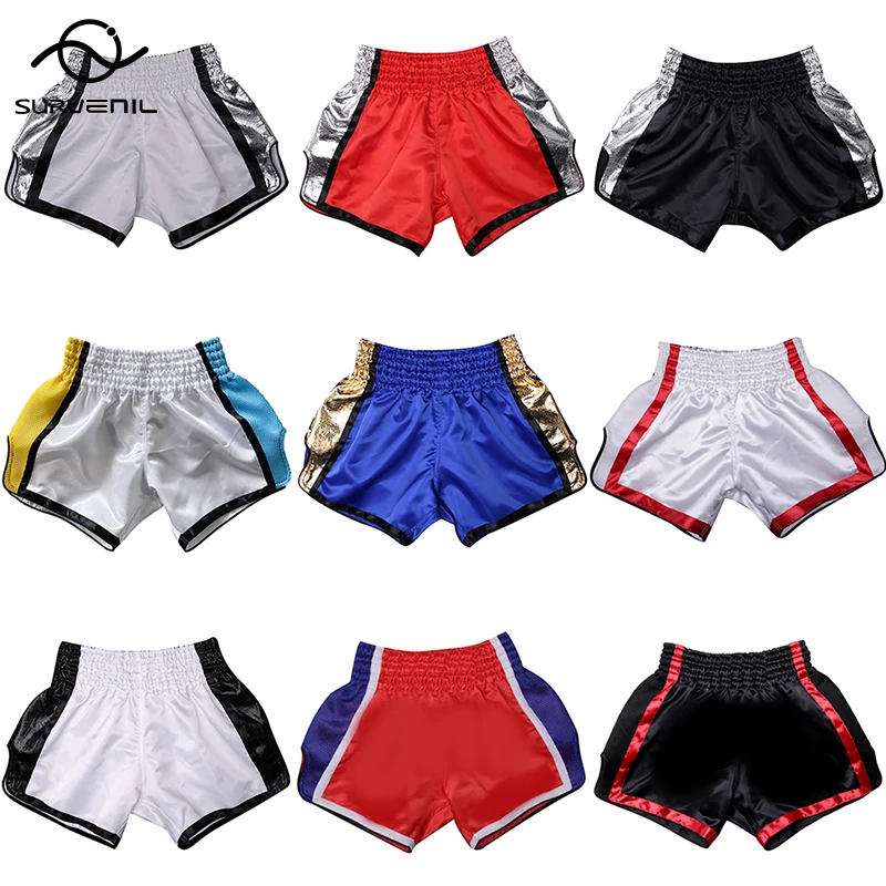 Muay Thai Boxing Shorts Custom Sports Fitness Fighting Kickboxing Short Pants Sanda Martial Arts Bjj Boxeo Trunks Men Women Kids
Muay Thai Boxing Shorts Custom Sports Fitness Fighting Kickboxing Short Pants Sanda Martial Arts Bjj Boxeo Trunks Men Women Kids
