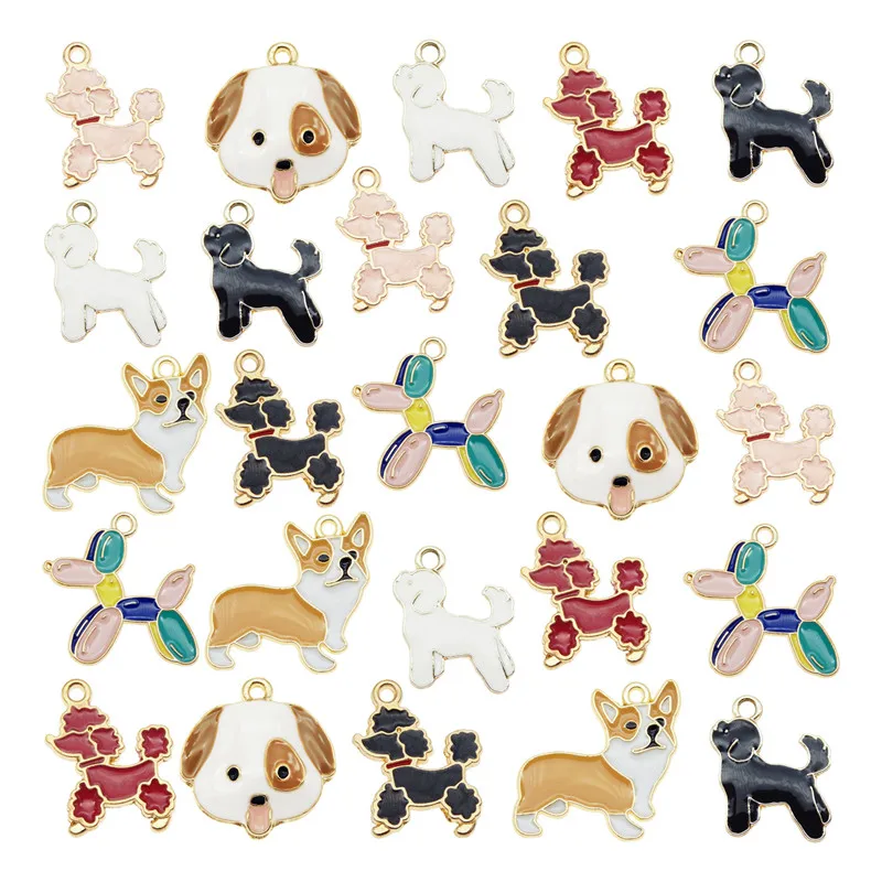 Julie Wang 8PCS Enamel Dog Charms Mixed Corgi Poodle Balloon Dog Alloy Animal Pendants Jewelry Making Necklace Accessory
Julie Wang 8PCS Enamel Dog Charms Mixed Corgi Poodle Balloon Dog Alloy Animal Pendants Jewelry Making Necklace Accessory