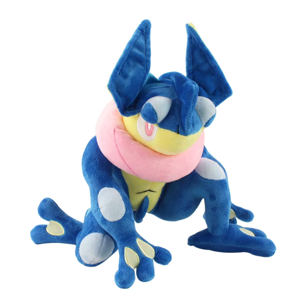 Плюшевая игрушка Pokemon Froakie Greninja XY синяя черная крутая лягушка мягкая Набивная