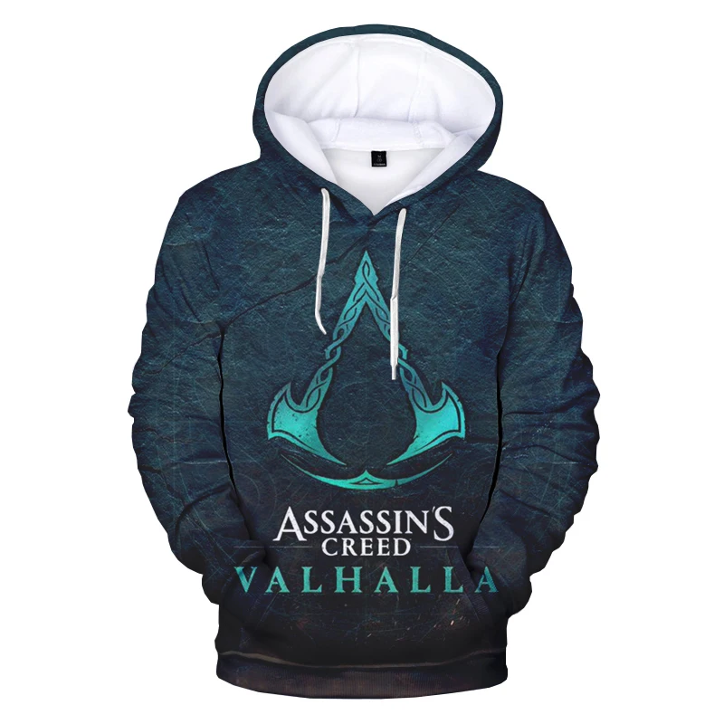 Мужские и женские толстовки с капюшоном Assassins Creed повседневные свитшоты 3D принтом