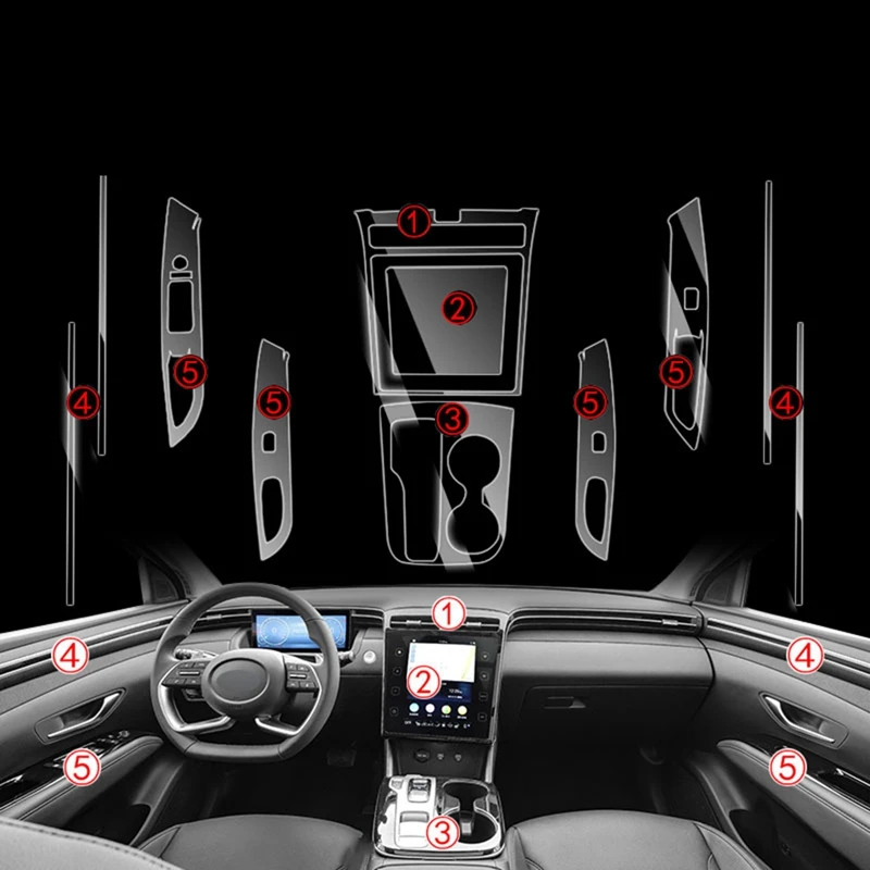 Car Instrument Navigation Panel Window Lifting Panel Gear Panel TPU Protection Film for Hyundai Tucson NX4 2021
Car Instrument Navigation Panel Window Lifting Panel Gear Panel TPU Protection Film for Hyundai Tucson NX4 2021