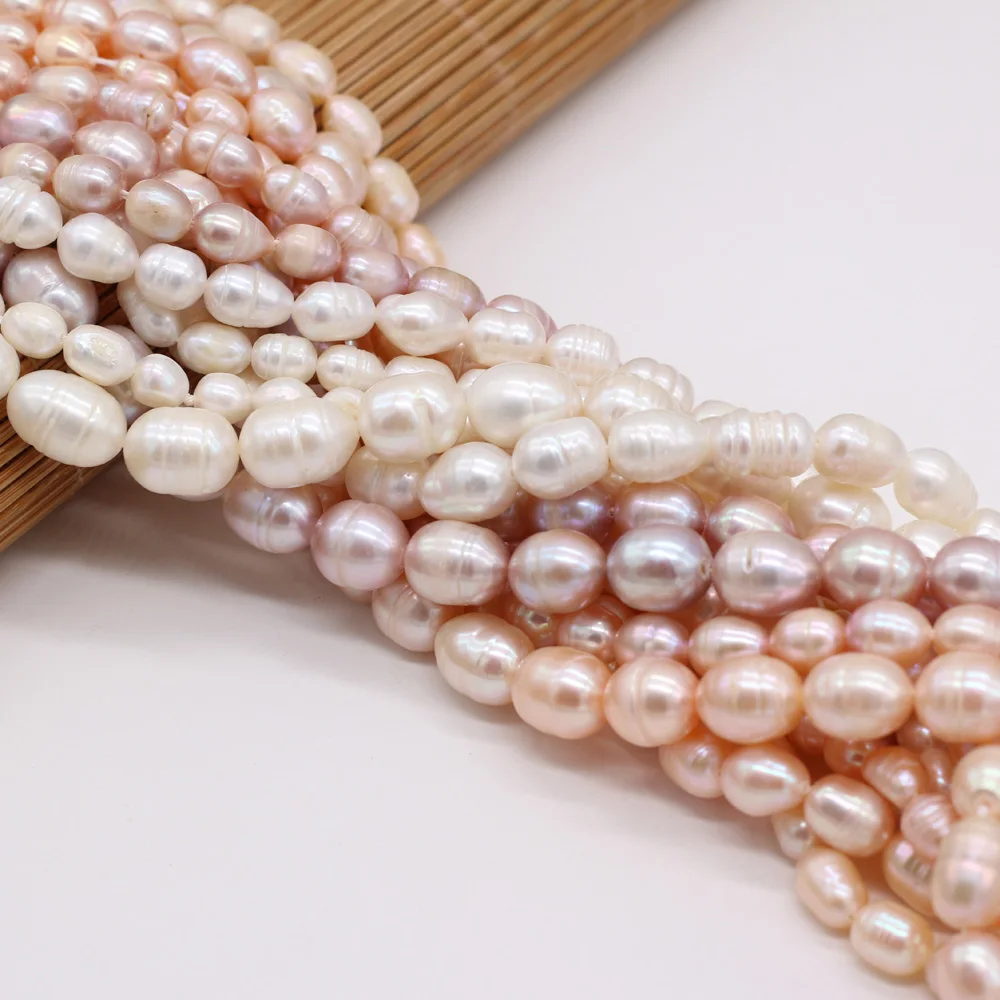 Real Natural Pearls Beads Freshwater Pearl Bead Rice-shape Loose Beads for DIY Craft Bracelet Necklace Jewelry Making 14" Strand
Real Natural Pearls Beads Freshwater Pearl Bead Rice-shape Loose Beads for DIY Craft Bracelet Necklace Jewelry Making 14" Strand