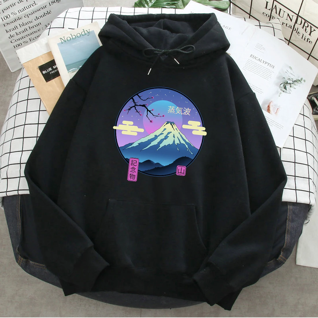 Vaporwave Mount Fuji Hoodies Women Harajuku Steam Wave Print Long Sleeve Pocket Streetwear Hoody Autumn Fleece SweatshirtsCOTTON
Vaporwave Mount Fuji Hoodies Women Harajuku Steam Wave Print Long Sleeve Pocket Streetwear Hoody Autumn Fleece SweatshirtsCOTTON