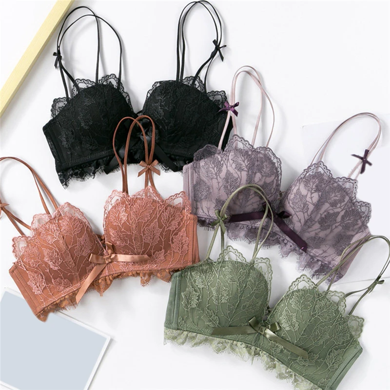 Fashion Sexy Lace Bralette Push Up Bras Wireless Women Soft Black Butterfly Floral Comfortable Bra 4 Colors
Fashion Sexy Lace Bralette Push Up Bras Wireless Women Soft Black Butterfly Floral Comfortable Bra 4 Colors