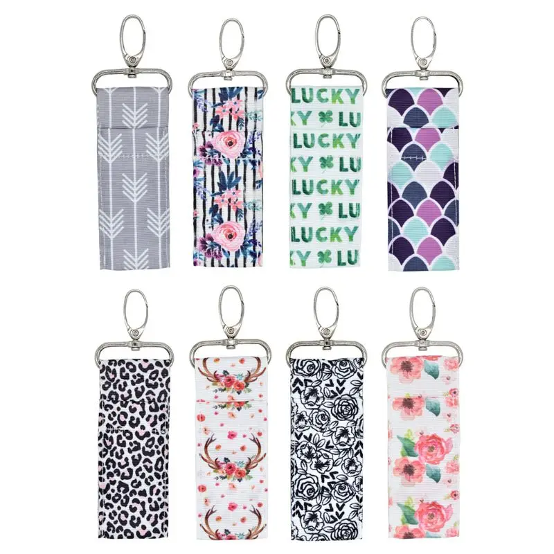 Colorful Printed Chapstick Keychain Holder Lipstick Pouch Storage Bag Key Ring for Women Ladies Gifts 066F
Colorful Printed Chapstick Keychain Holder Lipstick Pouch Storage Bag Key Ring for Women Ladies Gifts 066F