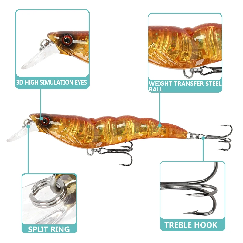 1pc 100mm 13g Fishing Lures Floating Shrimp Minnow Fishing Tackle Hard Bait
1pc 100mm 13g Fishing Lures Floating Shrimp Minnow Fishing Tackle Hard Bait