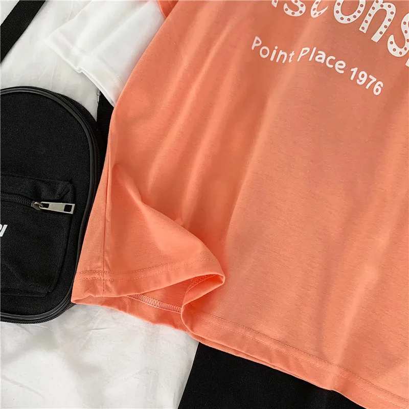 Summer Tracksuits Women Two Peices Set Leisure Outfits Cotton Oversized O-Neck T-Shirts High Waist pants korean style Clothing
Summer Tracksuits Women Two Peices Set Leisure Outfits Cotton Oversized O-Neck T-Shirts High Waist pants korean style Clothing