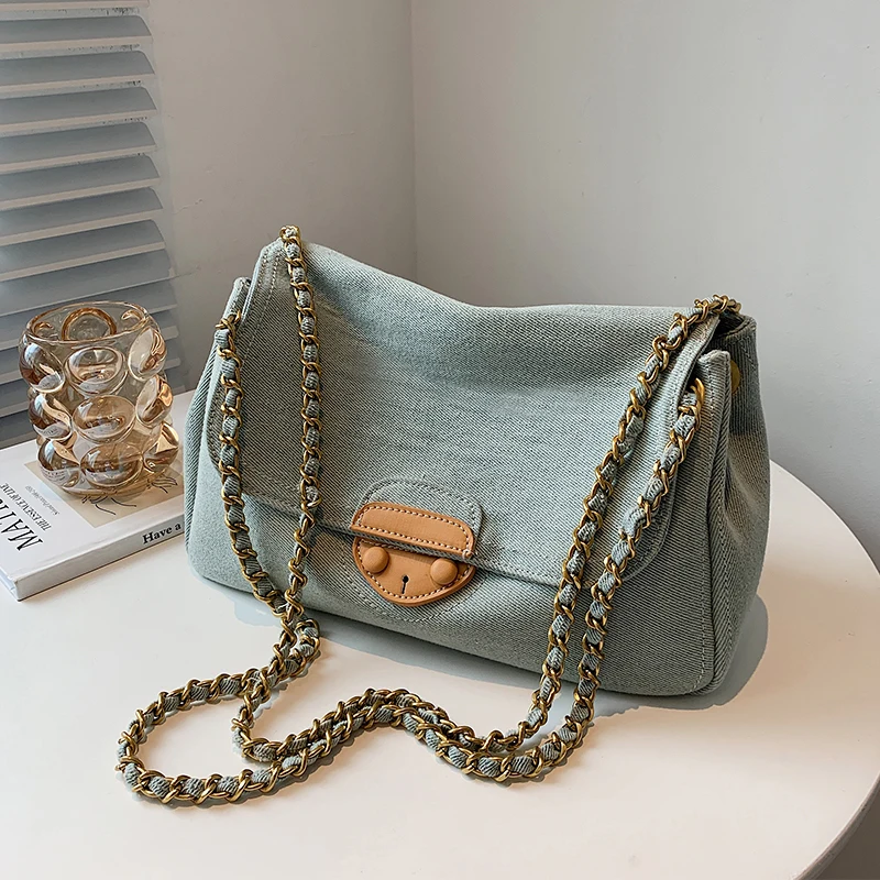 Denim Canvas Large Tote Underarm Bag 2021 Summer New High Quality Women's Designer Handbag High Capacity Shoulder Messenger Bag
Denim Canvas Large Tote Underarm Bag 2021 Summer New High Quality Women's Designer Handbag High Capacity Shoulder Messenger Bag