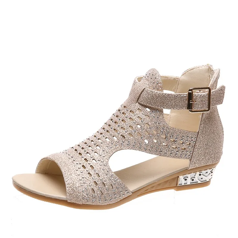 2020 Summer Women Sandals Woman Flats Fashion Roman Style Rhinestone Hasp Open Toe Women's Shoes Zapatos De Mujer Large Size
2020 Summer Women Sandals Woman Flats Fashion Roman Style Rhinestone Hasp Open Toe Women's Shoes Zapatos De Mujer Large Size