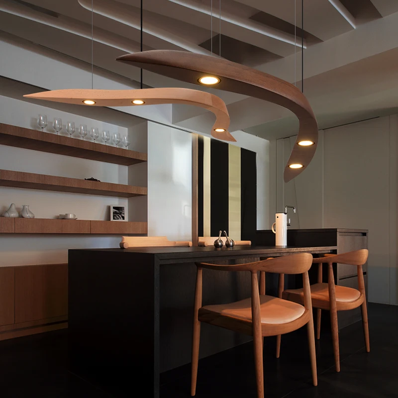 Modern Chinese Nordic Creative Solid Wood Bent Pendant Light Modern Simple Art Restaurant LED Pendant Light for Dining Room
Modern Chinese Nordic Creative Solid Wood Bent Pendant Light Modern Simple Art Restaurant LED Pendant Light for Dining Room