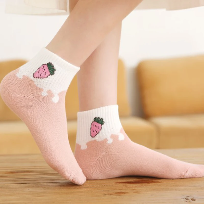Random Color Spring Summer Cotton Socks Women Thin Shallow Cute Japanese Low-Cut Fruit Print Image Trendy Women'S Socks
Random Color Spring Summer Cotton Socks Women Thin Shallow Cute Japanese Low-Cut Fruit Print Image Trendy Women'S Socks