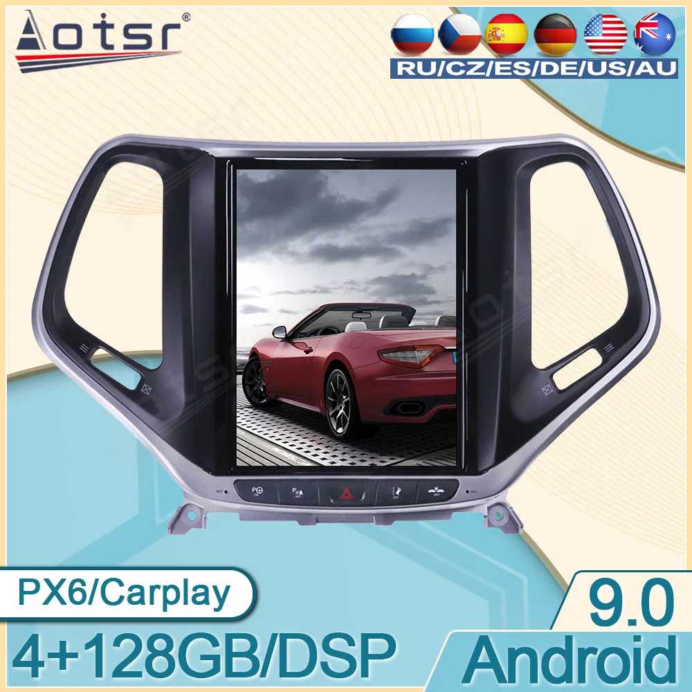 Android 128G Multimedia Player For JEEP Cherokee 2014 - 2019 Car Radio Tesla GPS Navigation Stereo Auto 4G LTE Head Unit 2Din HD
Android 128G Multimedia Player For JEEP Cherokee 2014 - 2019 Car Radio Tesla GPS Navigation Stereo Auto 4G LTE Head Unit 2Din HD