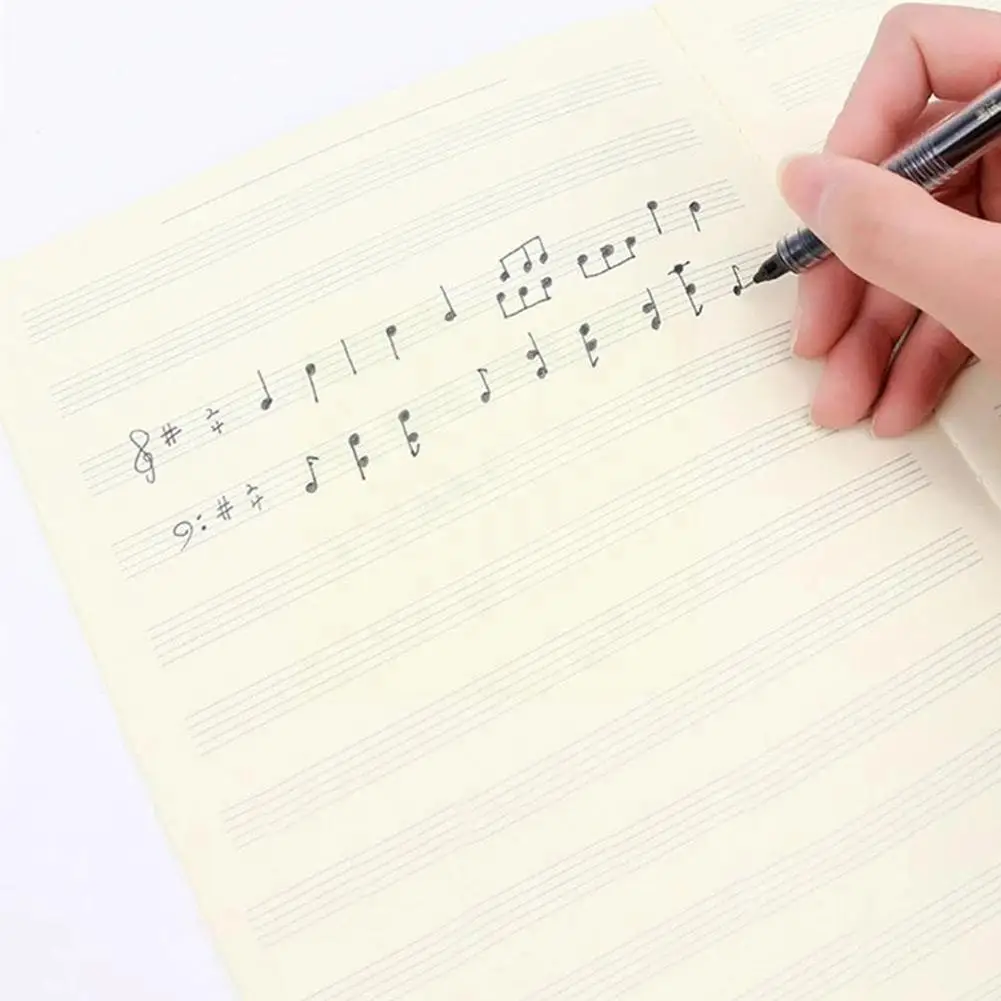 1pcs Music Practice Notebook Student Music Score Practice Notebook Violin Piano Guitar Pages Music Exercise Book Stave
1pcs Music Practice Notebook Student Music Score Practice Notebook Violin Piano Guitar Pages Music Exercise Book Stave