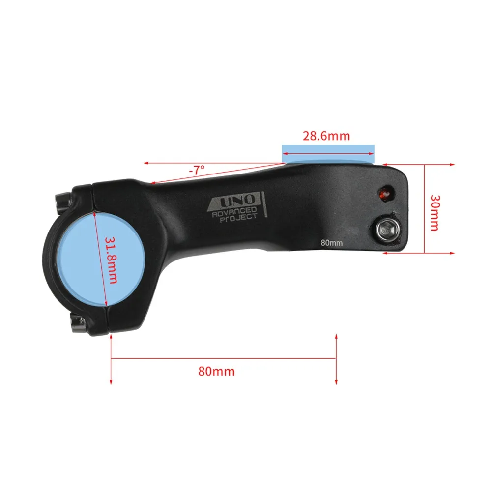 UNO Bike Bicycle Handlebar StemSpare Parts For Bicycle Lightweight Stem -7° 31.8mm MTB Road Bike Riser Stem Black Matte
UNO Bike Bicycle Handlebar StemSpare Parts For Bicycle Lightweight Stem -7° 31.8mm MTB Road Bike Riser Stem Black Matte