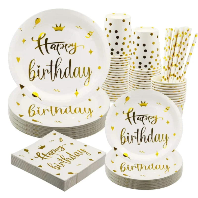 Bronzing Birthday White Crown Theme Party Decoration Paper Cup Paper Plate Tissue Birthday Party Party Decoration
Bronzing Birthday White Crown Theme Party Decoration Paper Cup Paper Plate Tissue Birthday Party Party Decoration