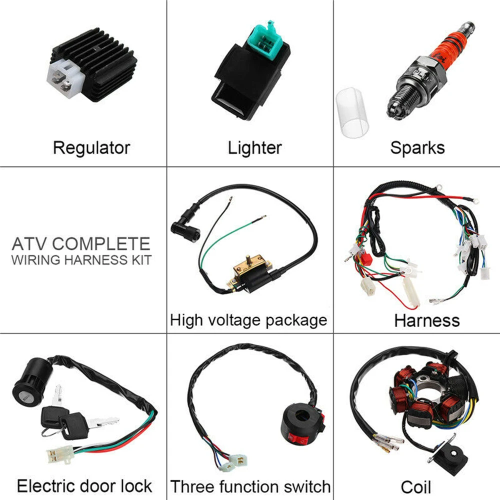 Сменный комплект двигателя аксессуары зажигания 5 контактов 50CC 125CC проводка для
