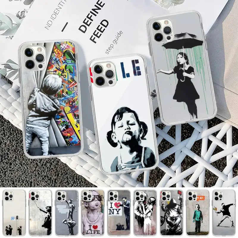 Street Art Banksy Graffiti Phone Case for iPhone 13 12 mini 11 pro Xs max Xr X 8 7 6 6s Plus 5s cover
Street Art Banksy Graffiti Phone Case for iPhone 13 12 mini 11 pro Xs max Xr X 8 7 6 6s Plus 5s cover