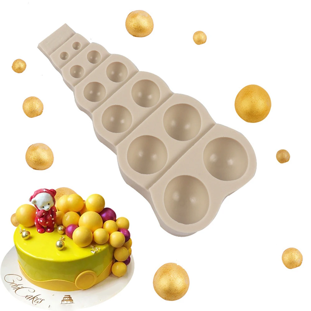 DIY 3D Semi Sphere Silicone Mold Bead Pearl Silicone Mould For Chocolate Jelly Pudding Round Shape Half Candy Mold Bakeware Tool
DIY 3D Semi Sphere Silicone Mold Bead Pearl Silicone Mould For Chocolate Jelly Pudding Round Shape Half Candy Mold Bakeware Tool
