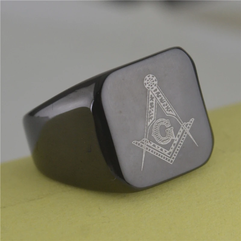 UUNICO High Quality 2020 New Stainless Steel Black Men's Ring Square Solid Titanium Classic Masonic Ring Jewelry
UUNICO High Quality 2020 New Stainless Steel Black Men's Ring Square Solid Titanium Classic Masonic Ring Jewelry