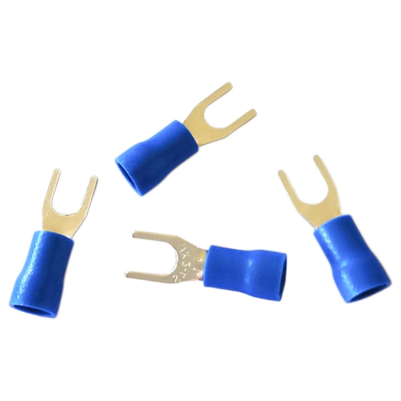 50/100PCS SV2-4 blue cable wire connector insulated wire crimp terminal fork shovel 16~14AWG SV2.5-4 SV
50/100PCS SV2-4 blue cable wire connector insulated wire crimp terminal fork shovel 16~14AWG SV2.5-4 SV