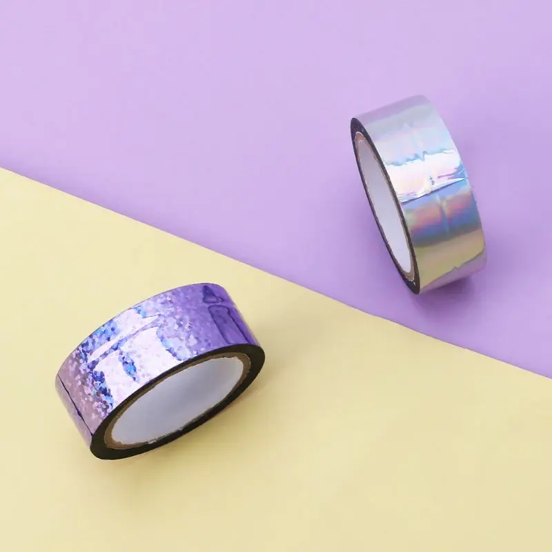 19mmx10M Gold Foil Washi Tape Silver/Purple Color Japanese DIY Scrapbooking Tools Masking Tape N84A
19mmx10M Gold Foil Washi Tape Silver/Purple Color Japanese DIY Scrapbooking Tools Masking Tape N84A