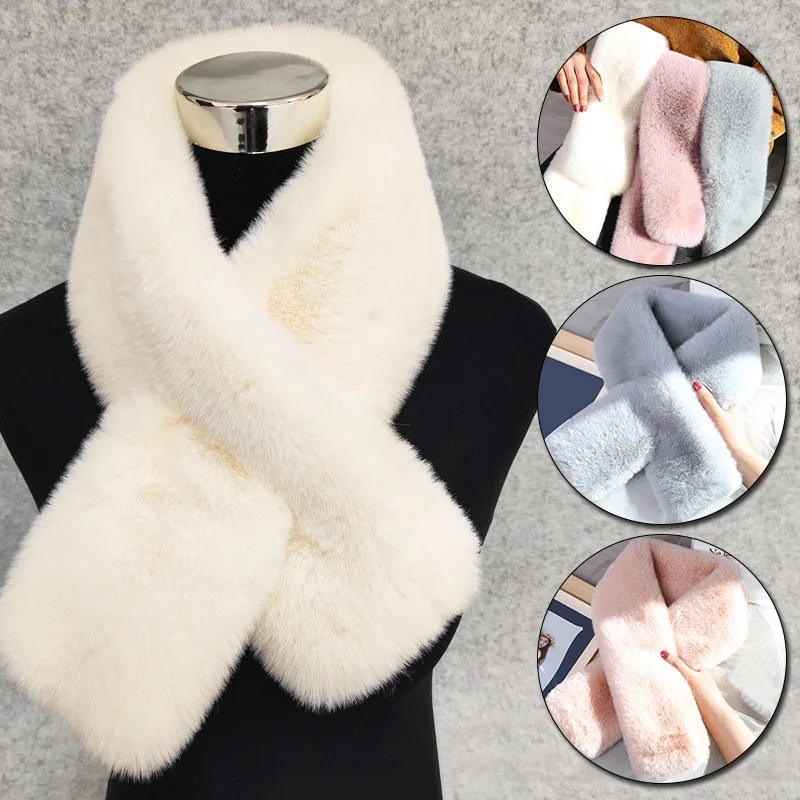 Autumn Winter Faux Rabbit Fur Scarf Fashion Solid Candy Color Collar Neckerchief Scarves For Women Soft Scarves Accessories Gift
Autumn Winter Faux Rabbit Fur Scarf Fashion Solid Candy Color Collar Neckerchief Scarves For Women Soft Scarves Accessories Gift