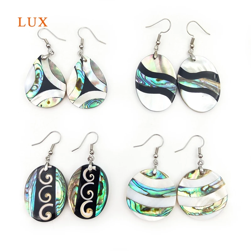 Natural Abalone Shell Elegant Earrings Oval Shape Pattern Renaissance Art Sliver Shell Earrings For Women Lady Jewelry Finding
Natural Abalone Shell Elegant Earrings Oval Shape Pattern Renaissance Art Sliver Shell Earrings For Women Lady Jewelry Finding
