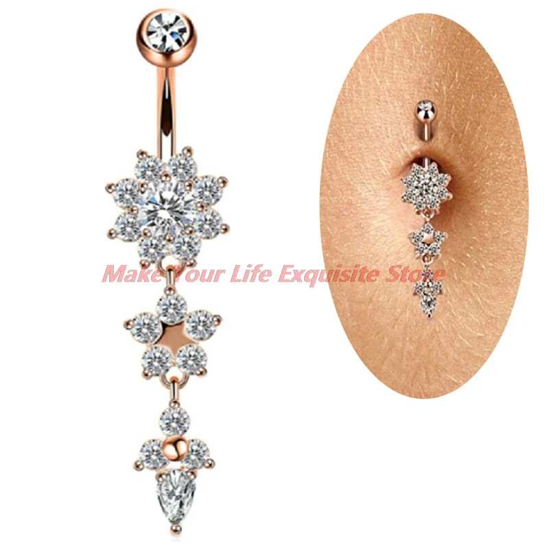 New 2/4/5/6/7Pcs/Set Surgical Steel Piercings 14G Navel Piercings Belly Button Dangle Earrings Belly Bar Sexy Body Jewelry
New 2/4/5/6/7Pcs/Set Surgical Steel Piercings 14G Navel Piercings Belly Button Dangle Earrings Belly Bar Sexy Body Jewelry