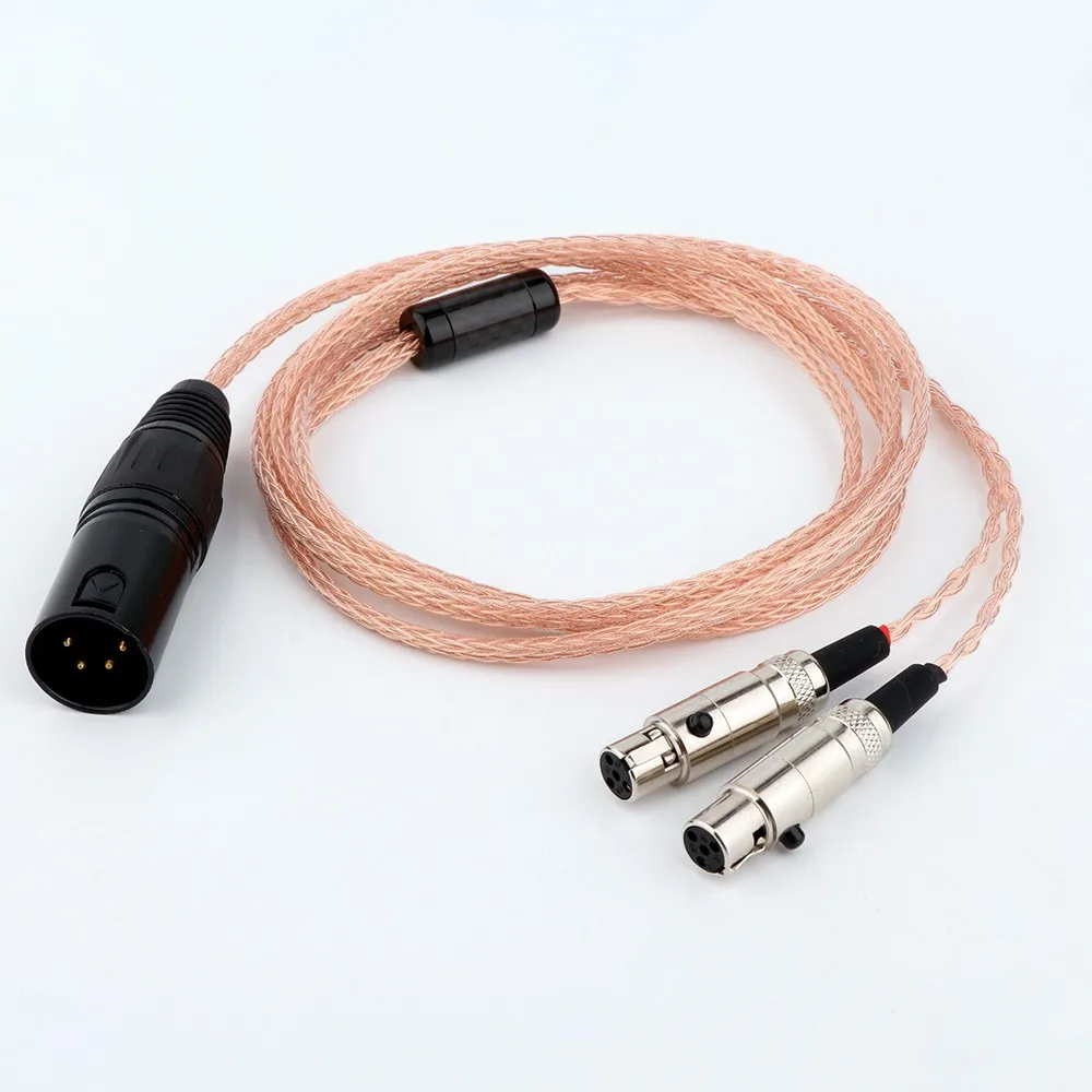 

Preffair HiFi Высокая чистота 8 ядер посеребренные наушники сменный кабель обновленный кабель для Focal Utopia ELEAR наушники